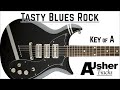 Video thumbnail of "Tasty Blues Rock in A | Guitar Backing Track"