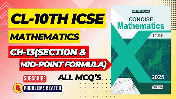 SECTION & MID-POINT FORMULA || MCQ