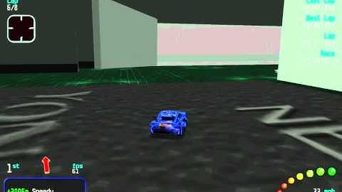 Re-Volt Custom Track My Computer Fixed by Ayumu ,12 Cars 8 Laps & Pickups!