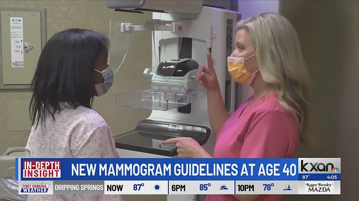 New guidelines recommend mammograms at age 40