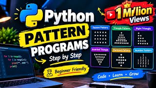 Python Pattern tutorial for beginners Urdu| Hindi 