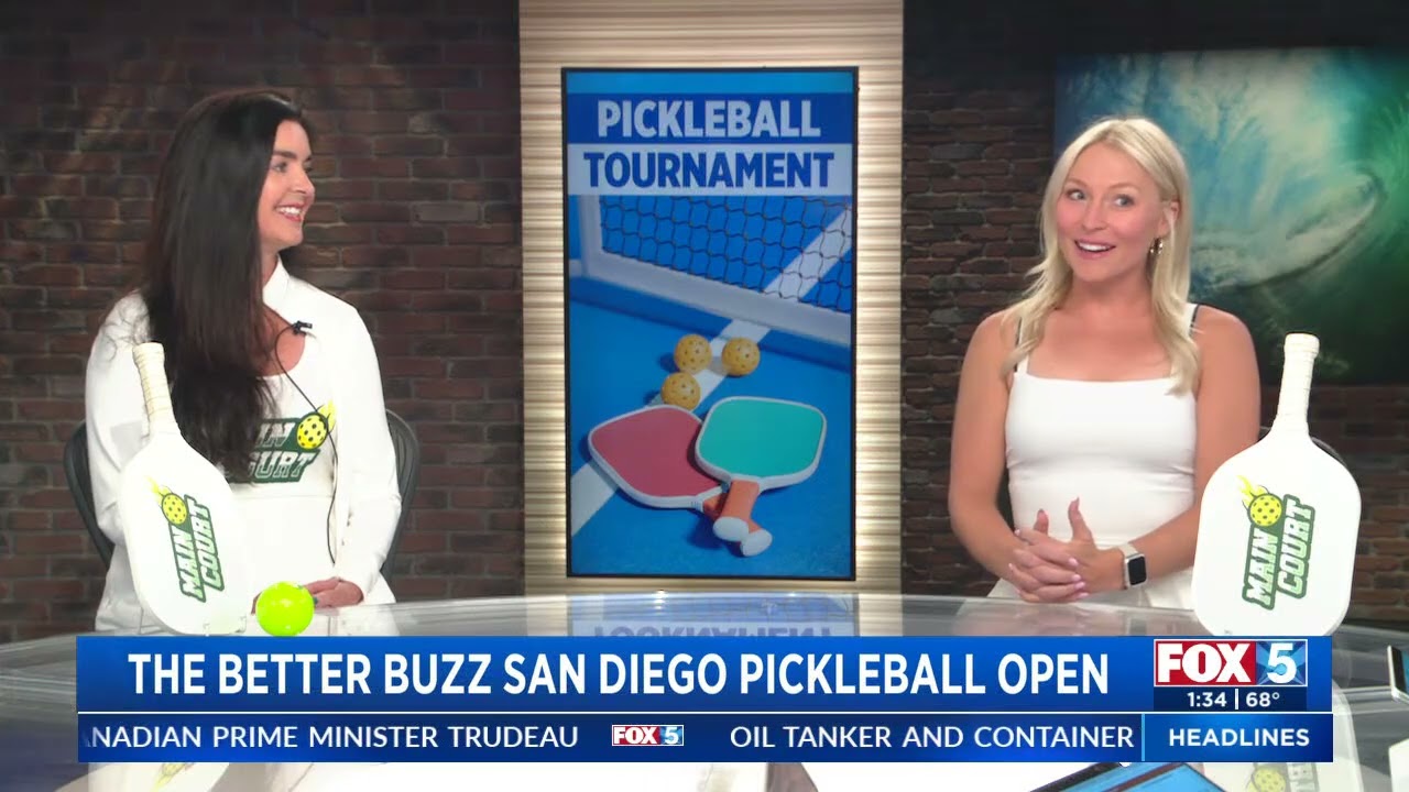 Main Court on Fox 5 San Diego – Better Buzz Pickleball Open Powered by Main Court Pickleball App!
