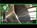 Visit a factory that manufactures boxshaped steel pipes and fabrication shop for pressure vessel