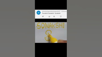 SONAKSHI Name logo design/Comment your Name #nameart #namelogo #viral #trending #art