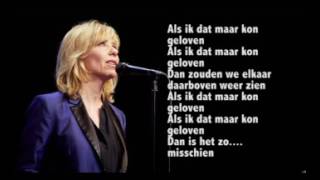 Video thumbnail of "Claudia De Breij   Als Ik Dat Maar Kon Geloven   Lyrics"