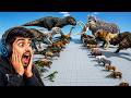 King Kong vs Scorpios Rex - Mutant Primates vs Carnivora Dinosaurs - Animal Revolt Battle Simulator