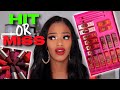 NEW Juvia's Place The Reds & Berries Lip Collection | Full Collection Swatch on Brown Skin