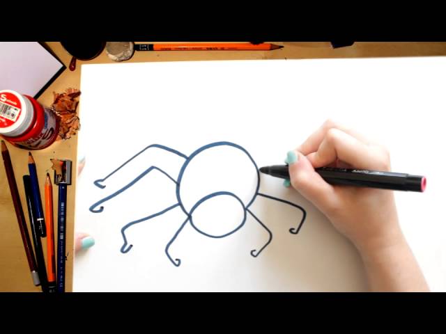 COMO DESENHAR UMA ARANHA DESENHOS PARA CRIANÇAS