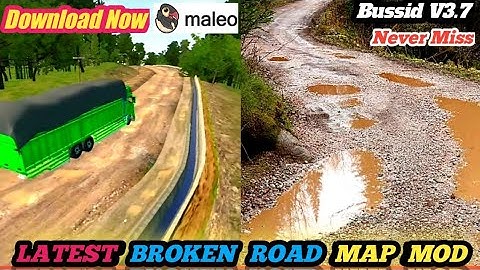 LATEST BROKEN ROAD MAP MOD For Bus Simulator Indonesia || Bussid V3.7.1 || Pak Zigar Gamer ||
