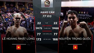 Lê Hoàng Nhật Long - Nguyễn Trọng Quốc (77kg nam) | Vòng loại MMA Lion Championship khu vực phía Nam