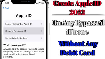 Create Apple iCloud ID in 2022 On Any Bypassed iPhone | Sign in Error Fix | Without Any Debit Card |