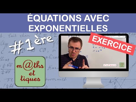 Vidéo: Comment calcule-t-on une équation exponentielle ?