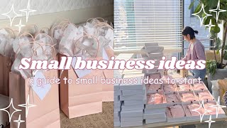 A guide to small business ideas for beginners (part 2)🌷✨