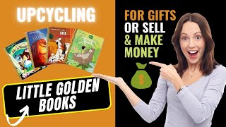 ✨ Upcycle Little Golden Books | Papercraft Gift Ideas | Repurposed Children's Books