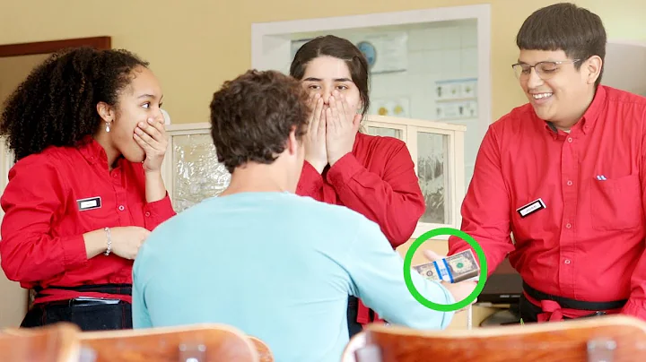 Asking Servers For a Napkin, Then Tipping $500!!