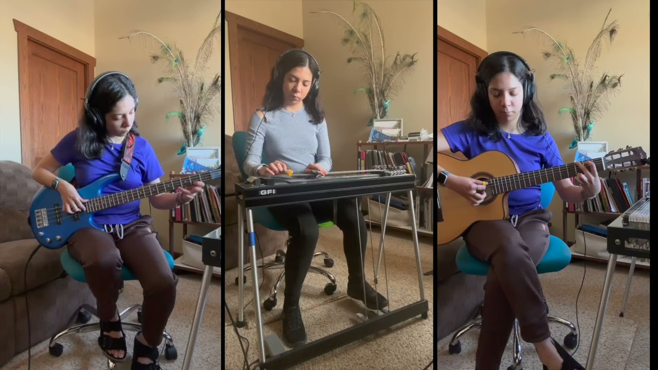 Something by George Harrison; covered on electric bass, acoustic guitar, and pedal steel guitar.