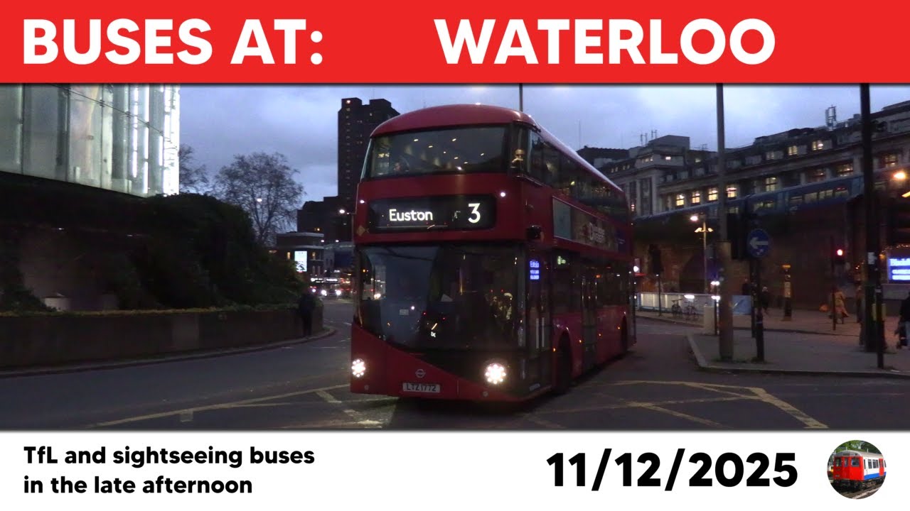 London buses at Waterloo 11/12/2025