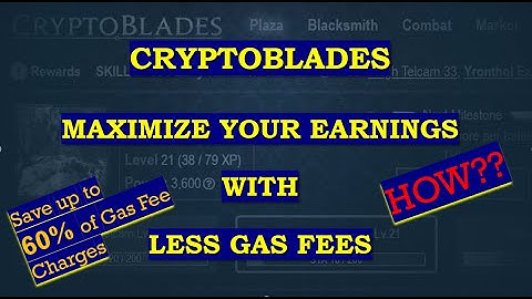 P2E - CryptoBlades - Earn More with Less Gas Fees!! Save 60% OFF from Gas Charges
