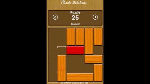Unblock me Relax mode Puzzle 25 - Walkthrough