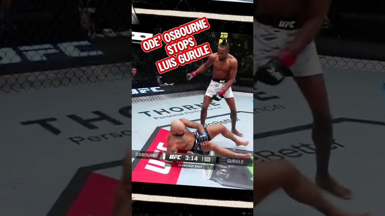 Ode' Osbourne stops Luis Gurule in Round 2 at UFC Vegas fight night! 