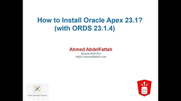 Oracle Apex 23.1 Installation?