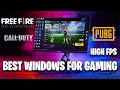 Best Windows For Gaming || Best Windows for Free Fire, PUBG, call of duty