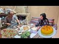 Rural Life In Iran Cooking Tahchin Chicken On Fire