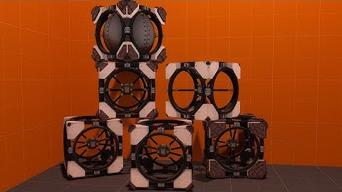Portal 2: Educational Weight & Friction Cubes
