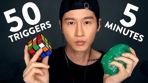 *ASMR* 50 TRIGGERS IN 5 MINUTES