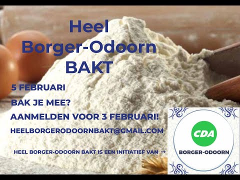 Heel Borger-Odoorn bakt! Week van de inwoner.