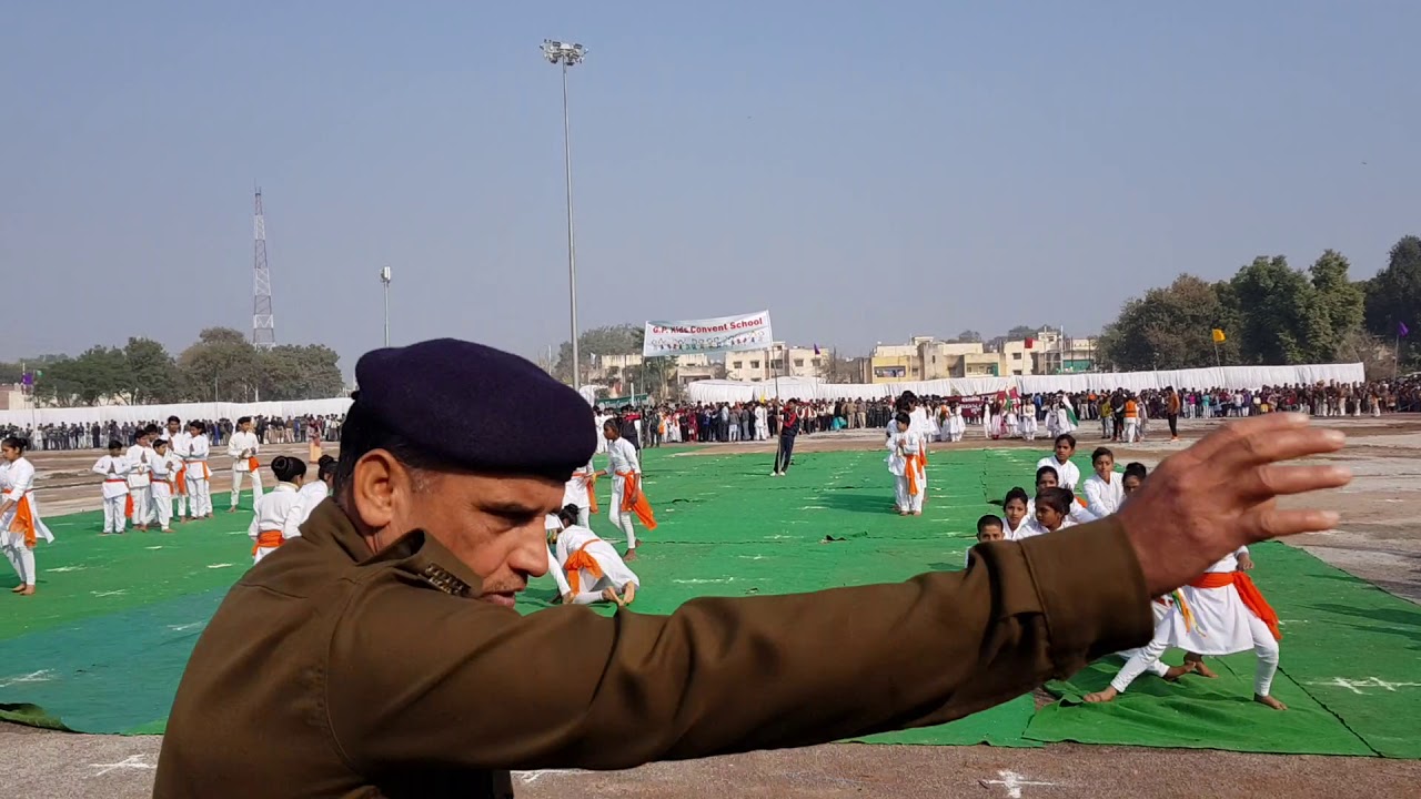 Yoga dance performance won second prize by G.P kids convent school in S.f ground Morena (m.p)