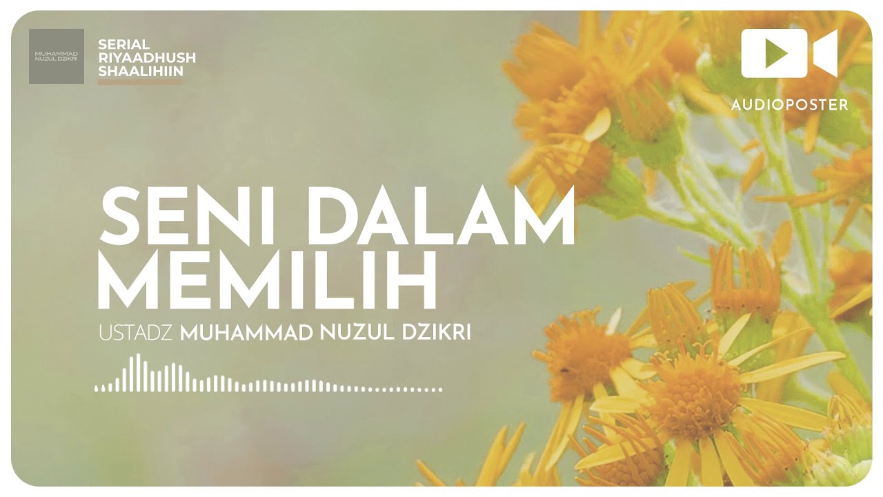 ⁣SENI DALAM MEMILIH (1 menitan)