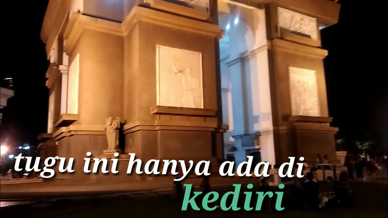 tugu simpang lima ini hanya ada di kediri - YouTube