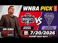 WNBA Pick - Washington Mystics vs Golden State Valkyries Prediction, 7/20/2026 Expert Best Bets