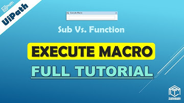 UiPath | Execute Excel Macro in UiPath | Execute Macro Full Tutorial