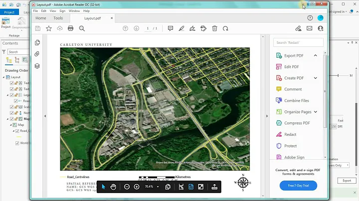 Export to PDF Using ArcGIS Pro (ESRI). Exporting a layout to pdf. Quick help video.