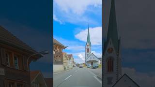 Driving In Switzerlandcharming Hundwil Picturesque Swiss Village In Appenzell Region