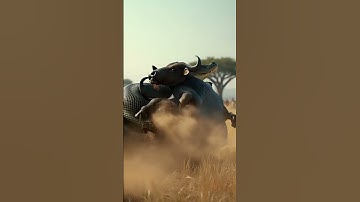 Snake Attack! Giant Python Goes After a Buffalo! #shorts generate
