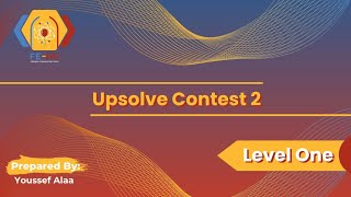 Level 1 2026 - Upsolve Contest 2 | STLs 2