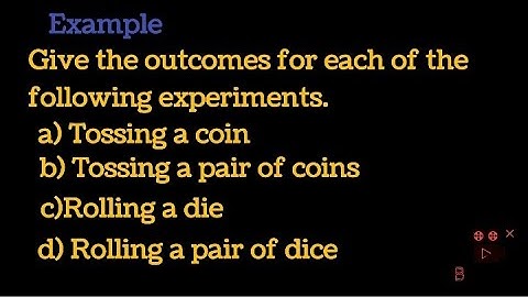 Random Experiment ( probability)