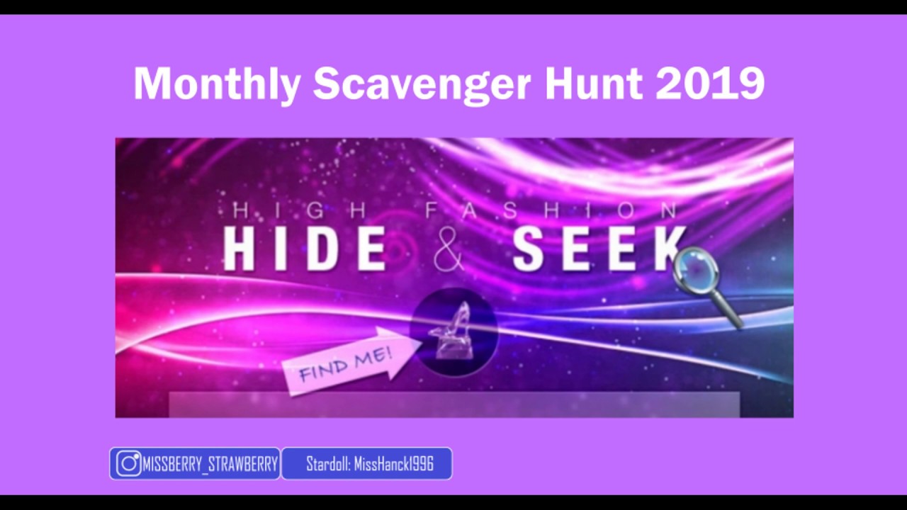 Stardoll | Monthly Scavenger Hunt | November 2019