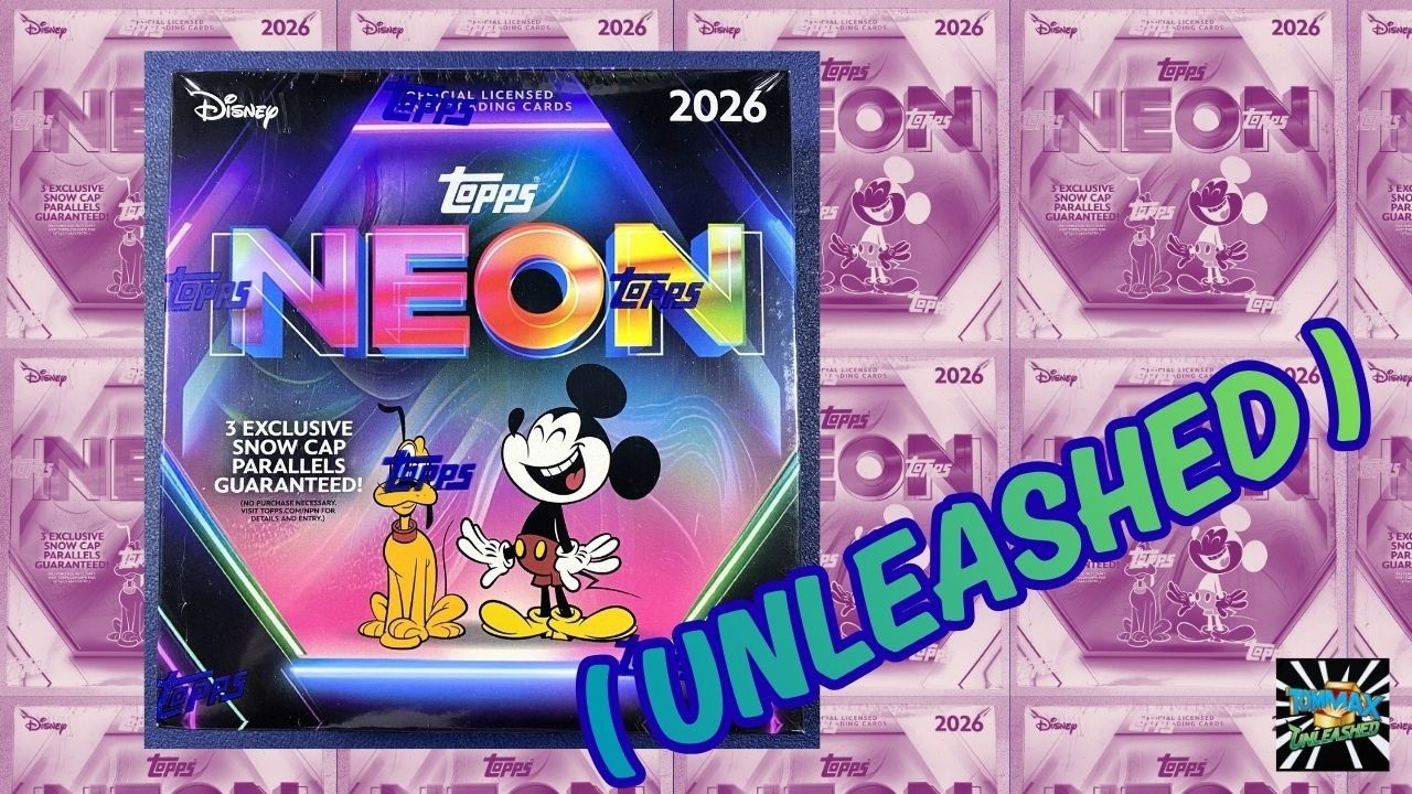 2026 Topps Disney Neon Mega Box opening Unleashed - YouTube