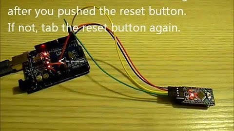 How to upload sketch to Arduino Pro mini with Arduino UNO SMD as programmer tutorial