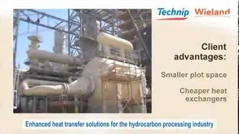Enhanced heat transfer solutions - Wieland and Technip