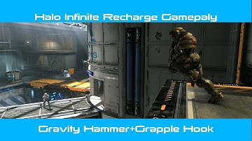Halo Infinite ODST Bot difficulty (Gravity Hammer, Grappling Hook) Recharge Gameplay