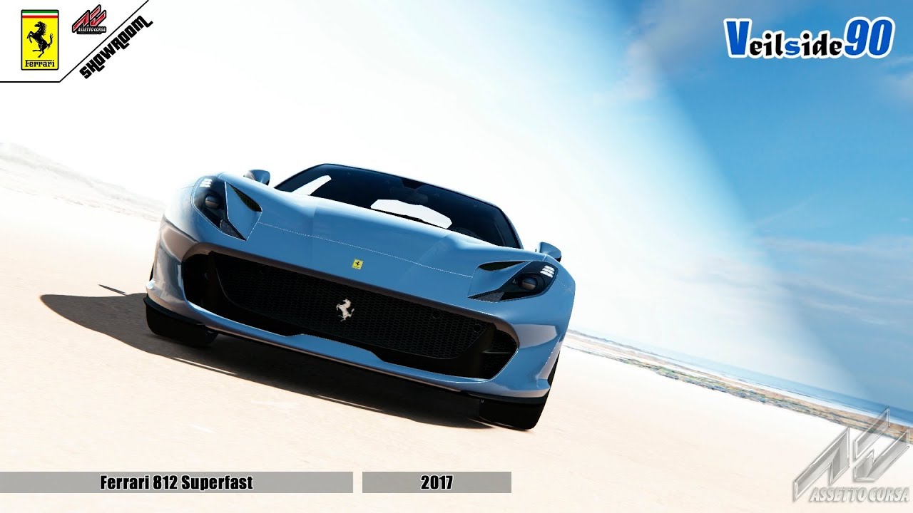 Assetto Corsa Showroom - Ferrari 812 Superfast 2017 - Ferrari 70th Anniversary Pack coches de alquiler sin contratar übersetzung