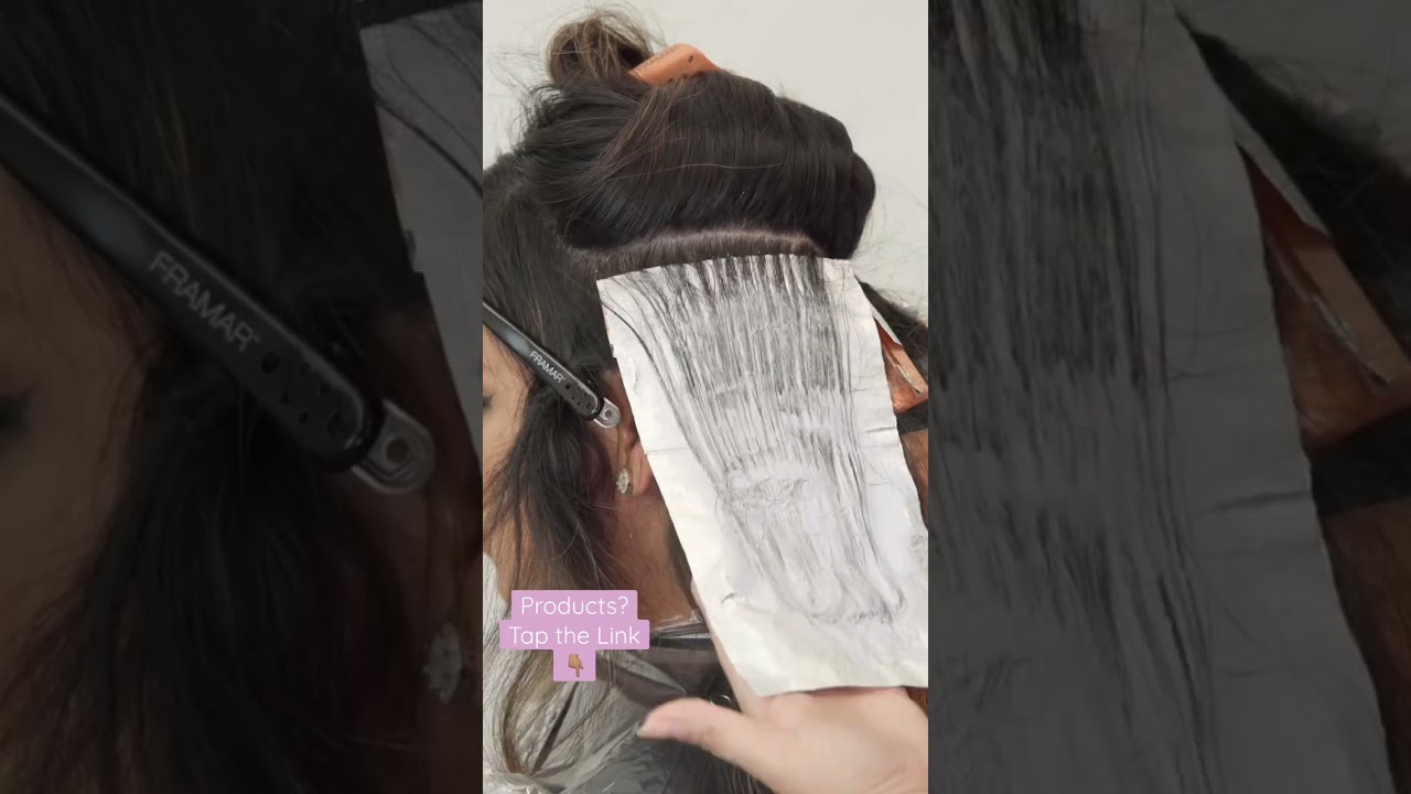 Carmel Highlights on Dark Hair 