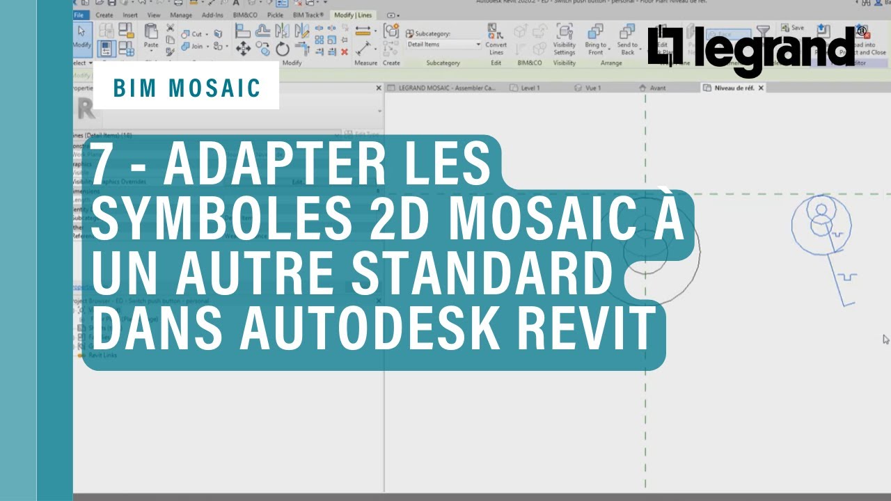 7 - Adapter les symboles 2D Mosaic à un autre standard dans AUTODESK® REVIT®