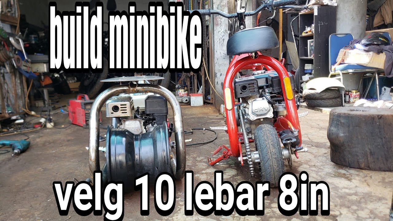 motor custom minibike pake velg 10in part 1