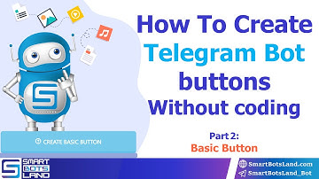 How to create Telegram bot Buttons without coding?| part2 |  Basic Button